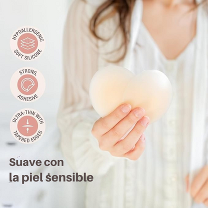 Cubiertas de Pezones Reutilizables - Comodidad y Estilo Resistente al Agua